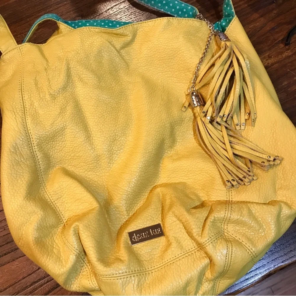 ❌❌NOT FOR SALE❌❌▪️deux lux Unique Yellow Hobo Bag